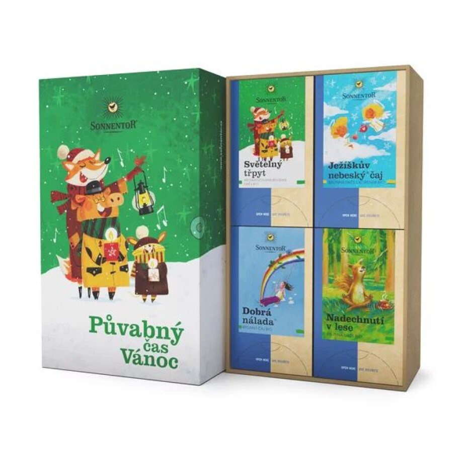 Sonnentor Dárková kazeta čajová - Půvabný čas Vánoc - main (0)