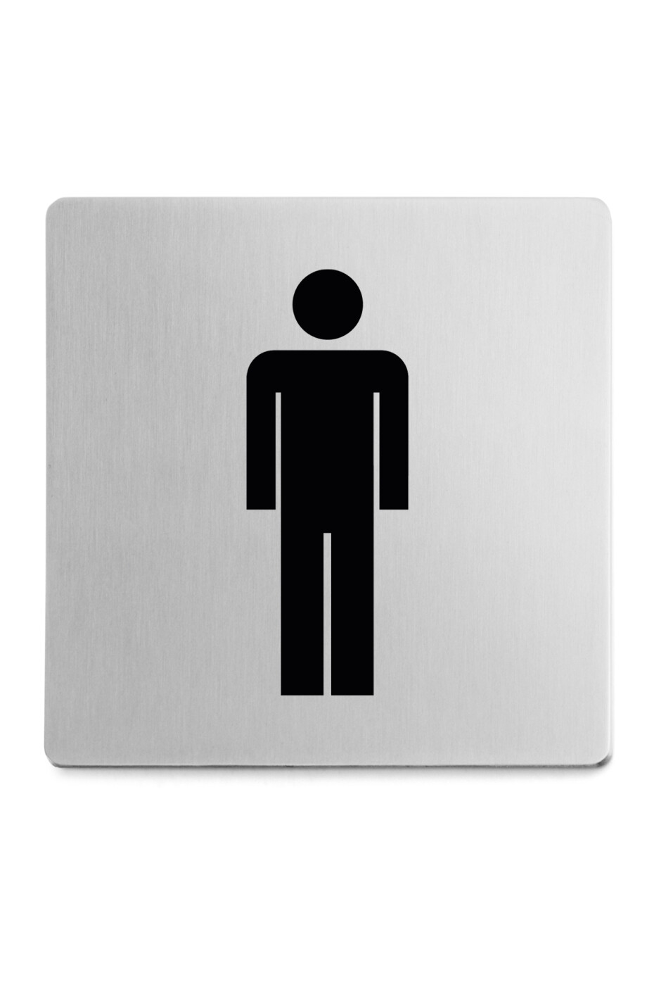 Piktogram pánské wc samolepící broušený nerez ZACK - main (0)