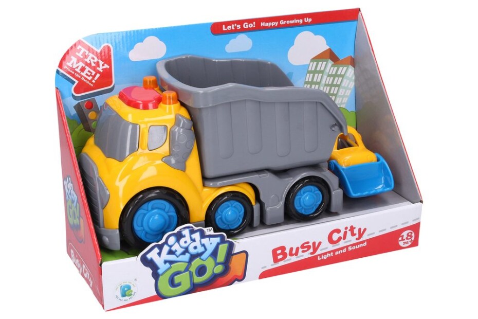 Kiddy Auto sklápěcí s efekty 19,5 cm buldozer 8 cm, Wiky Vehicles, W012385 - main (0)