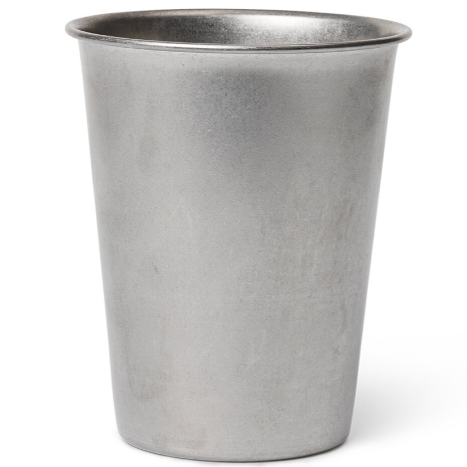 Šálek TUMBLED 300 ml, stříbrná, nerezová ocel, ferm LIVING - main (0)