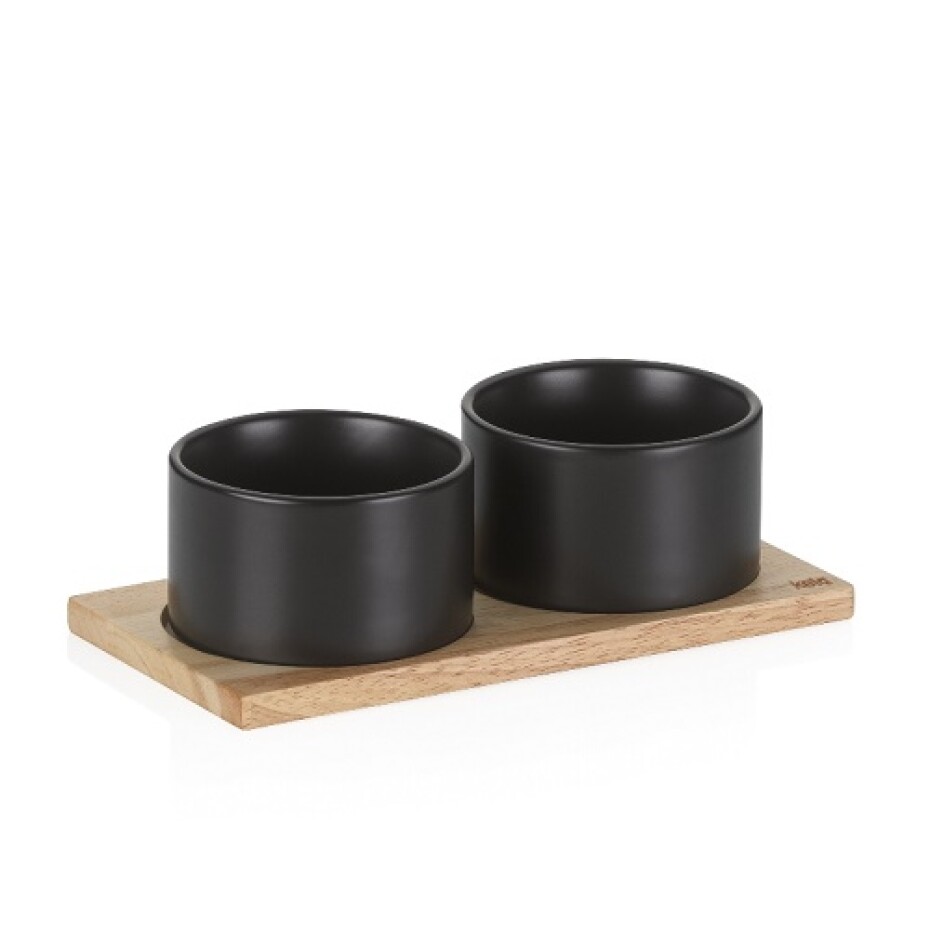 KELA Sada misek Gunten porcelán černý 3 kusy 23,5x12,0x7,5cm 10,0cm KL-10069 - main (0)