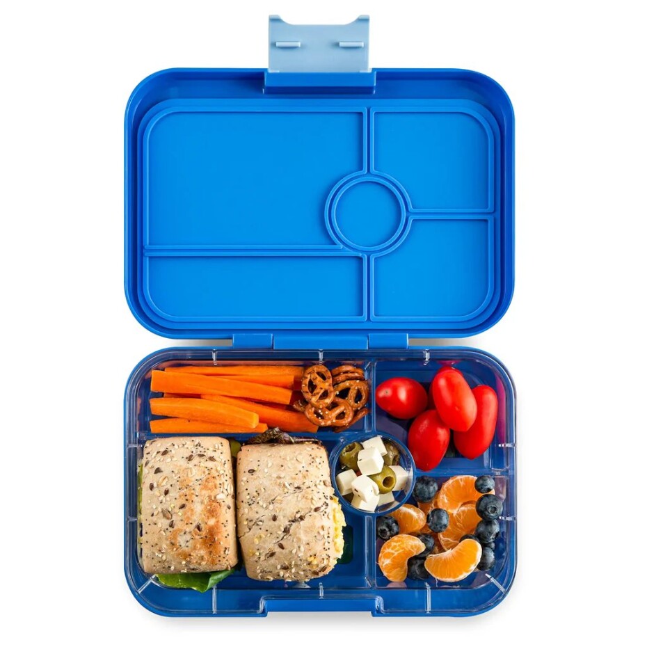 Obědový box TAPAS XL 5 1 l, růžová / džungle, plast, Yumbox - main (1)