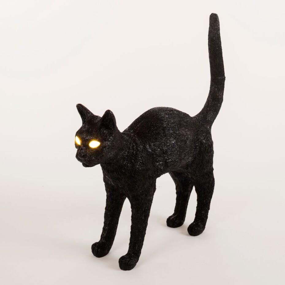 Stolní lampa JOBBY THE CAT 52 cm, LED, černá, Seletti - main (1)