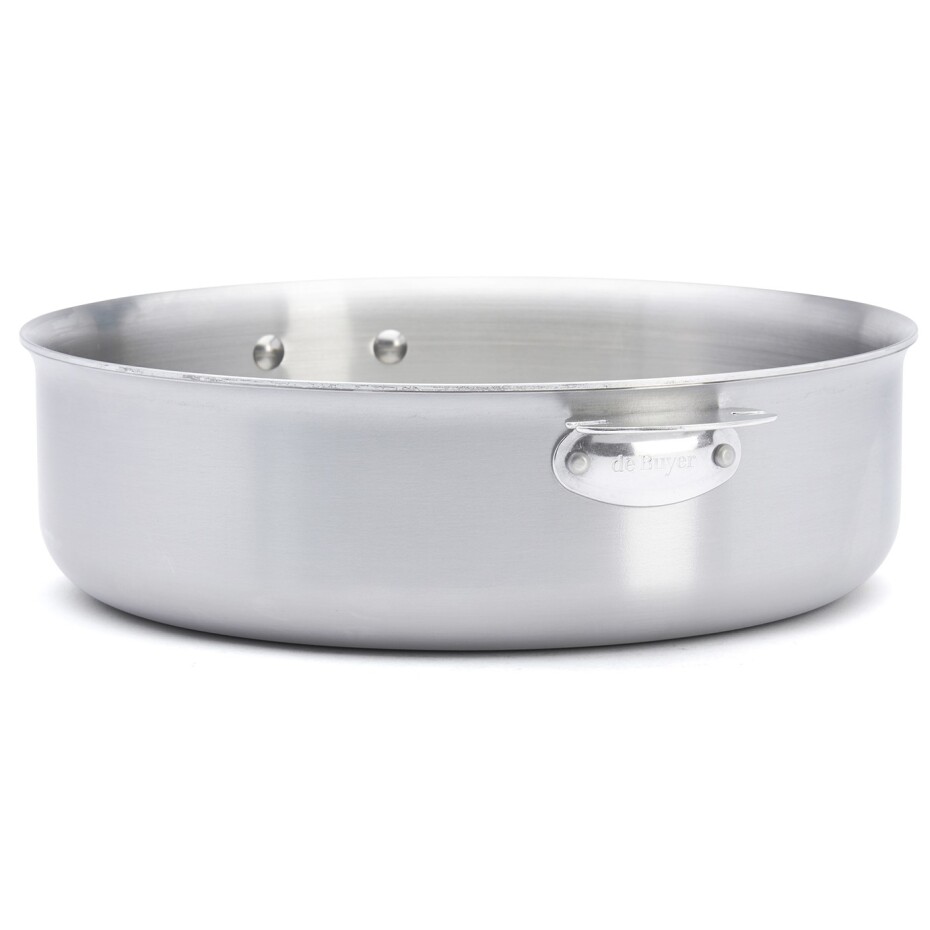 Pánev na soté ALCHIMY LOQY 28 cm, stříbrná, nerezová ocel, de Buyer - main (13)