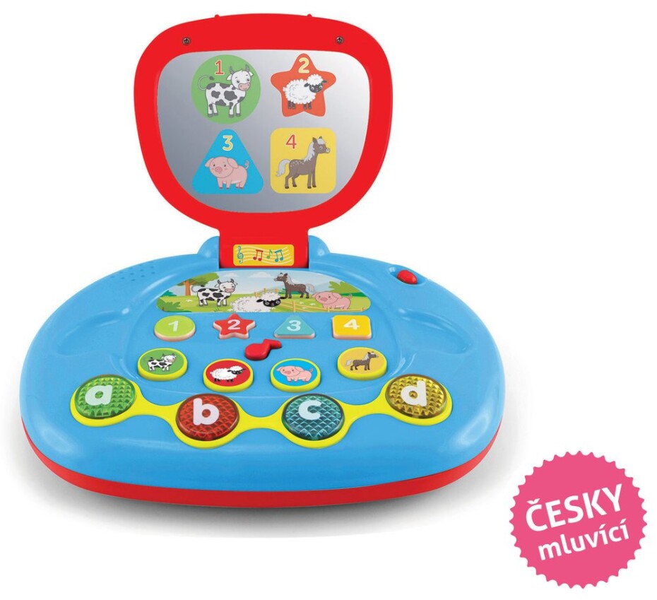 Dětský počítač 20x16 cm - mluví česky, český obal, MAAMAA, W028808 - main (0)