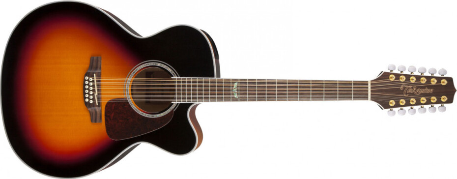 Takamine GJ72CE-12, Rosewood Fingerboard - Black Sunburst - main (0)