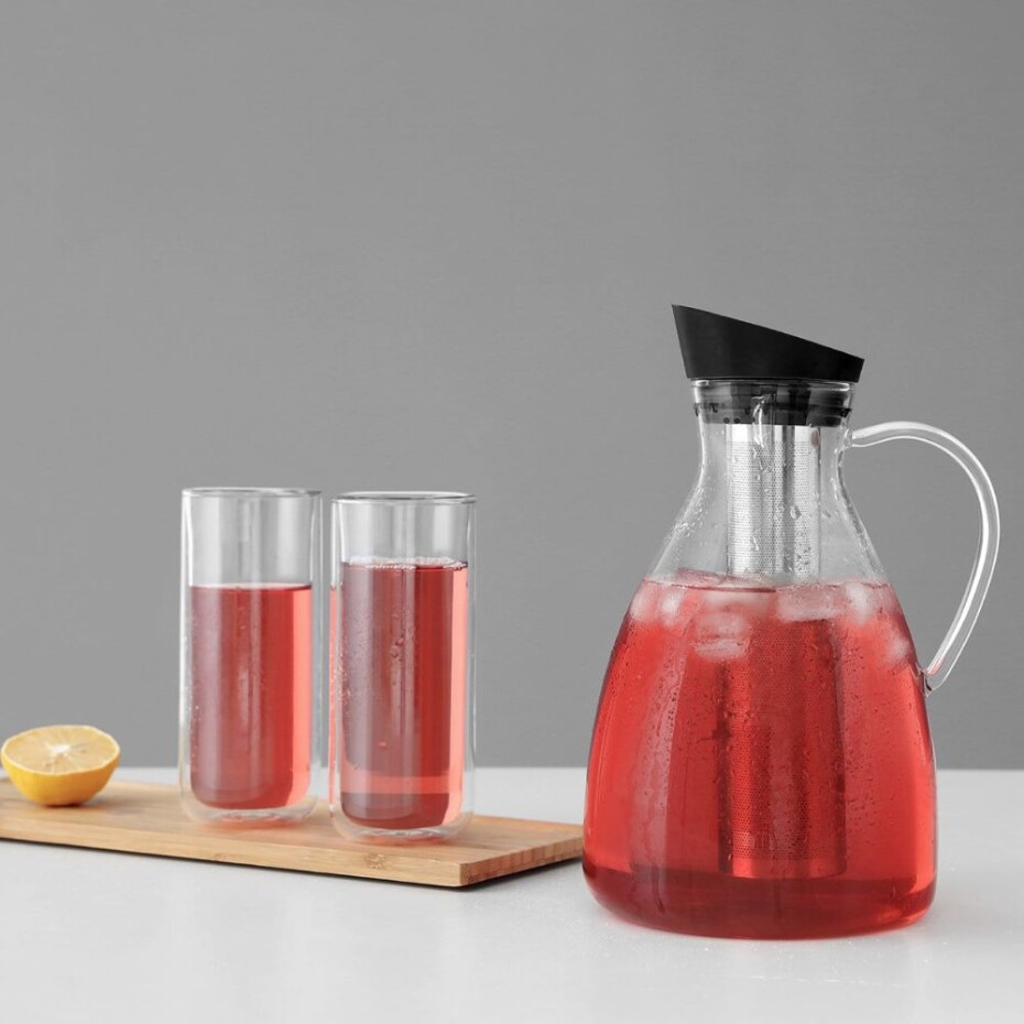 Karafa na ledový čaj INFUSION 2 l, černá, Viva Scandinavia - main (1)