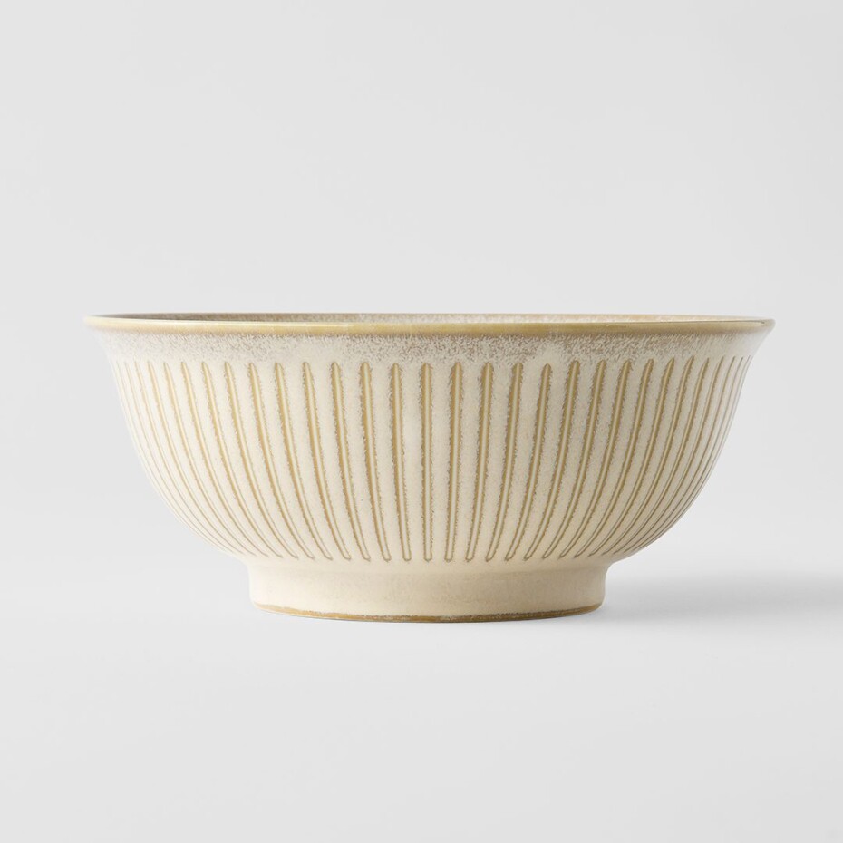 Udon mísa RIDGED ALABASTER 18 cm, MIJ - main (4)