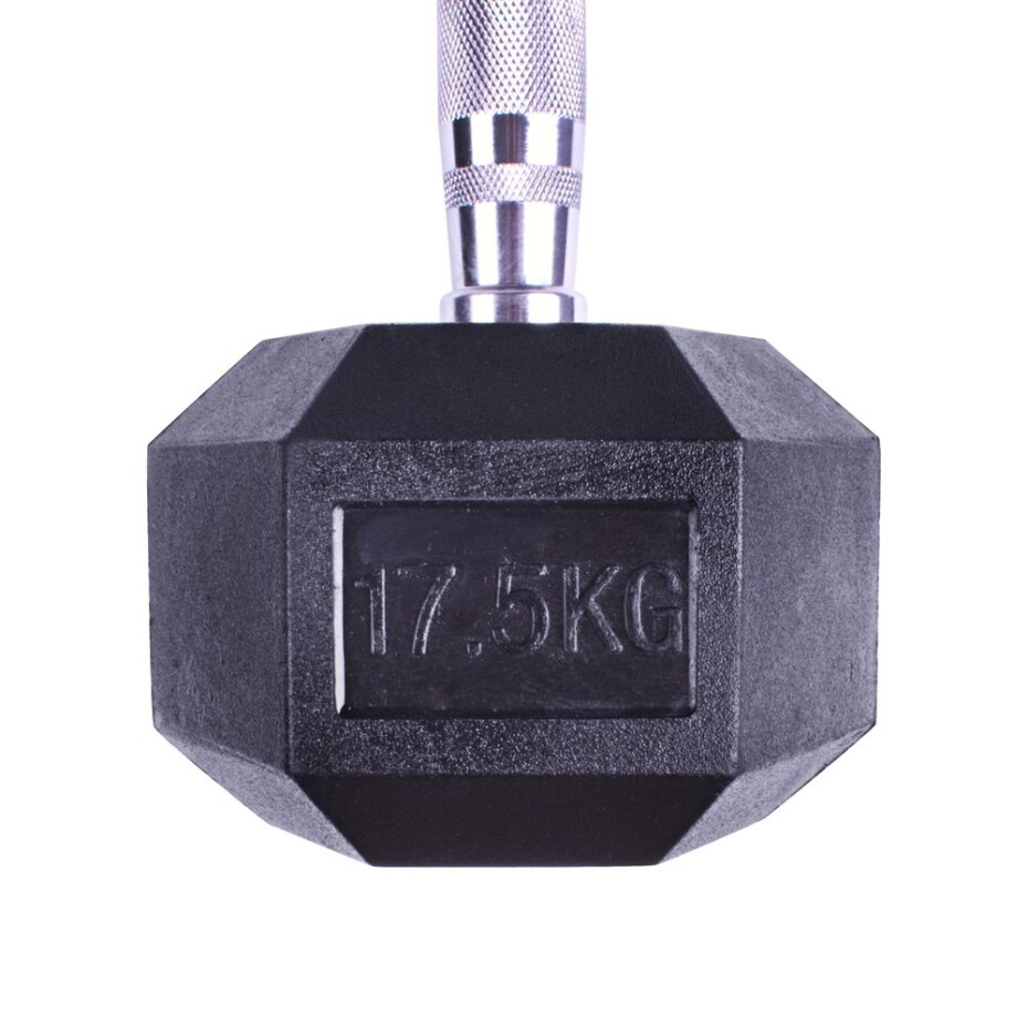 Profi šestihranná pogumovaná činka Sportago Hexagon 10 kg - main (1)