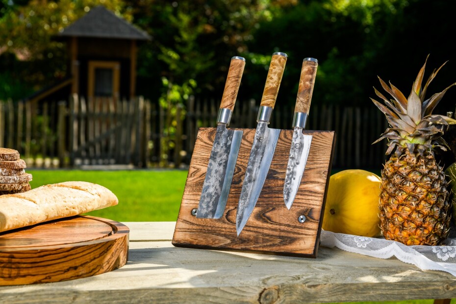 Kuchařský nůž VG10  20,5 cm, s koženým pouzdrem, Forged - main (3)