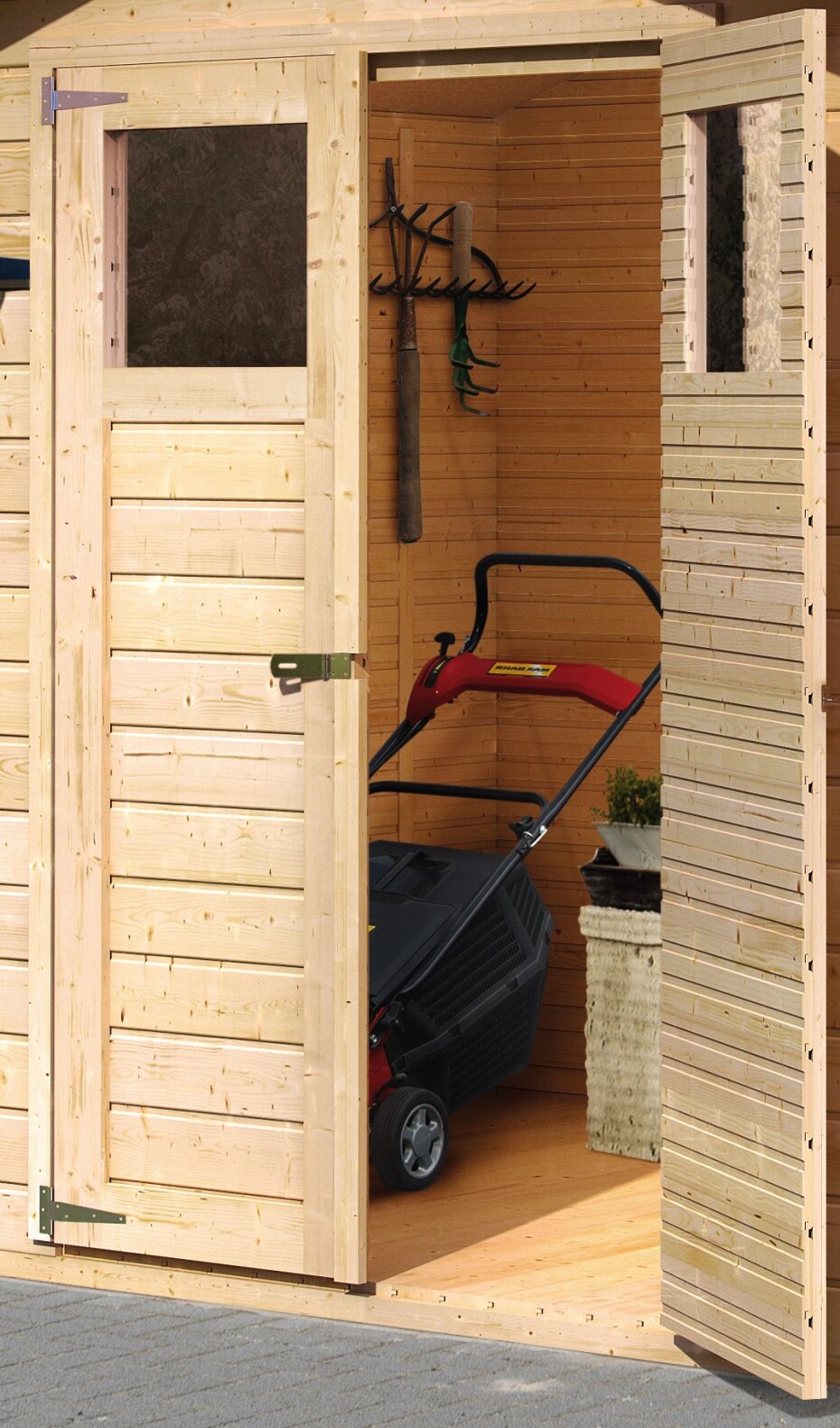 Dřevěný domek KARIBU DAHME 1 (42558) natur LG1700 - main (3)