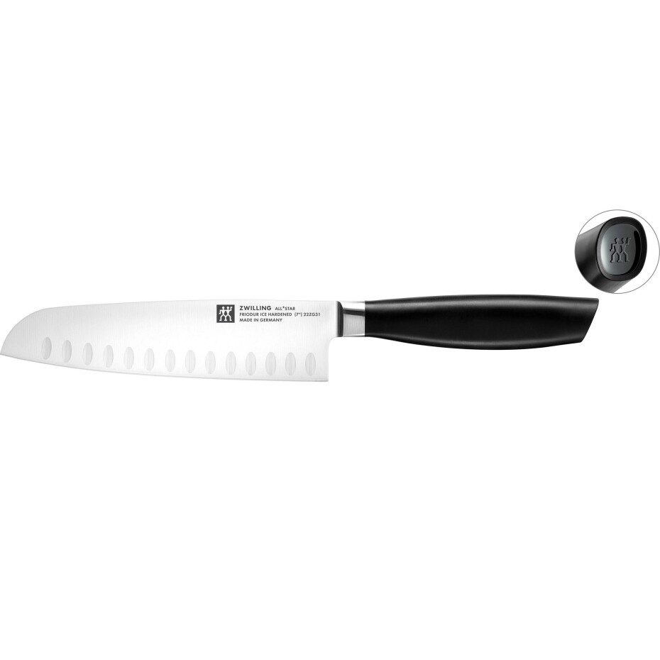 Santoku nůž ALL * STAR 18 cm, černé logo, Zwilling - main (0)