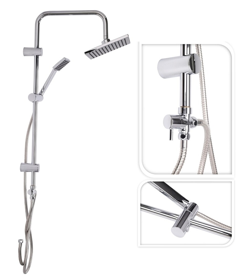 EXCELLENT Sprchový set bez baterie na stěnu DÉŠŤ chrom KO-CF6000010 - main (0)