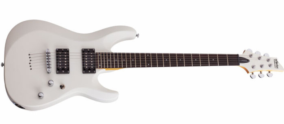 Schecter C6 Deluxe Satin White - main (0)