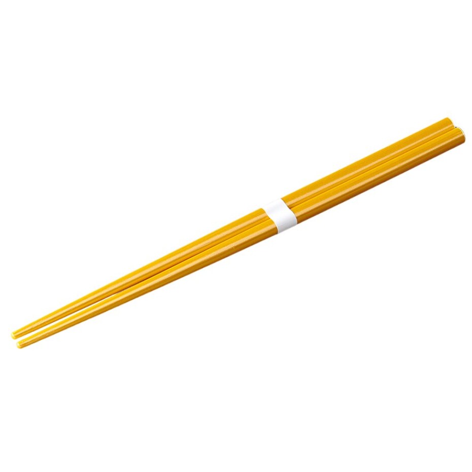 Jídelní hůlky 22,5 cm, zlatá / bílá, bambus, MIJ - main (0)