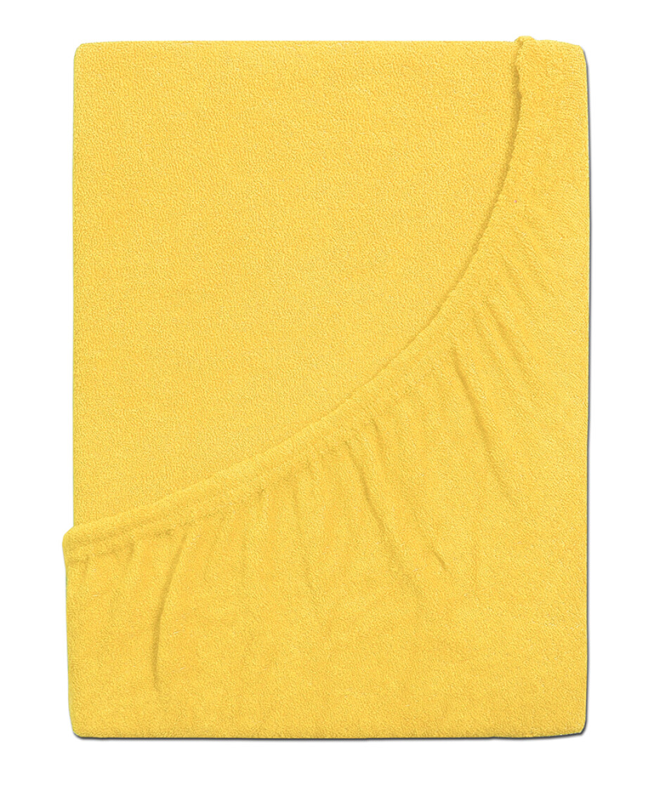 B.E.S. - Petrovice, s.r.o. Prostěradlo Froté PERFECT - Žlutá Rozměr: 200 x 200 - main (1)