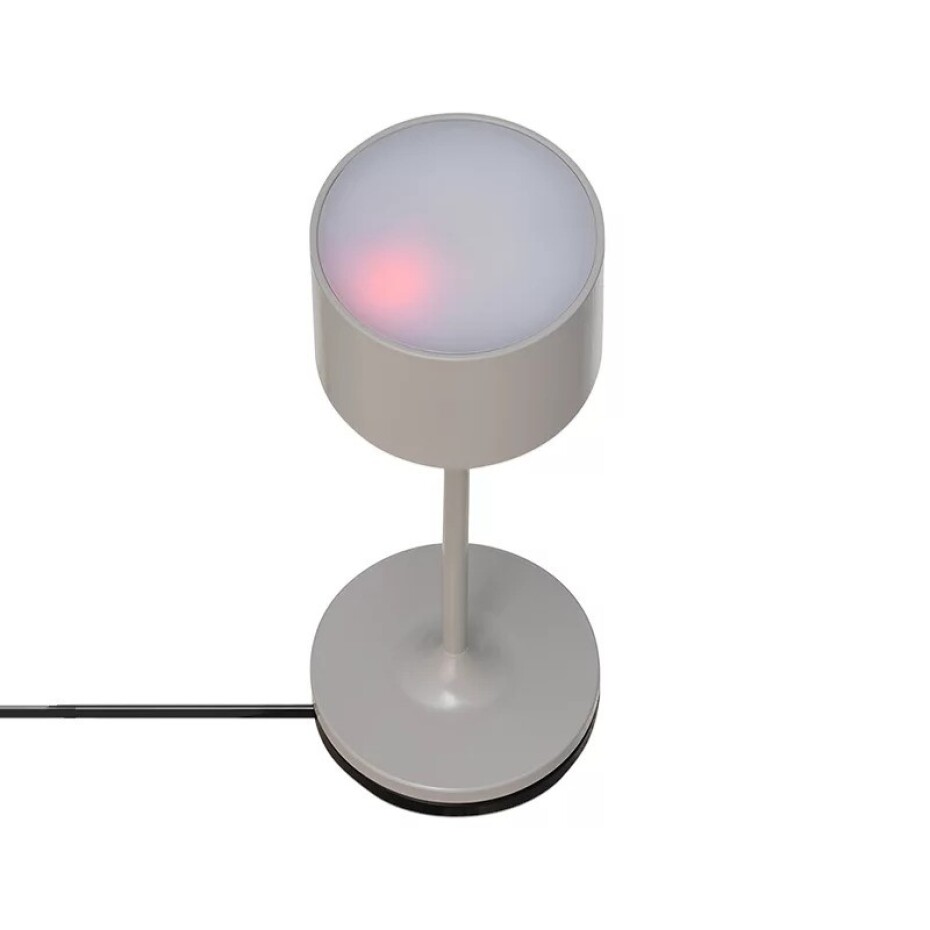 Přenosná stolní lampa FAROL MINI 19,5 cm, LED, satelitní šedá, hliník, Blomus - main (3)