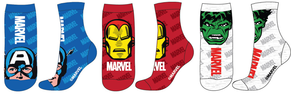 Avangers - licence Chlapecké ponožky - Avengers 5234308, mix barev Barva: Mix barev, Velikost: 23-26 - main (0)