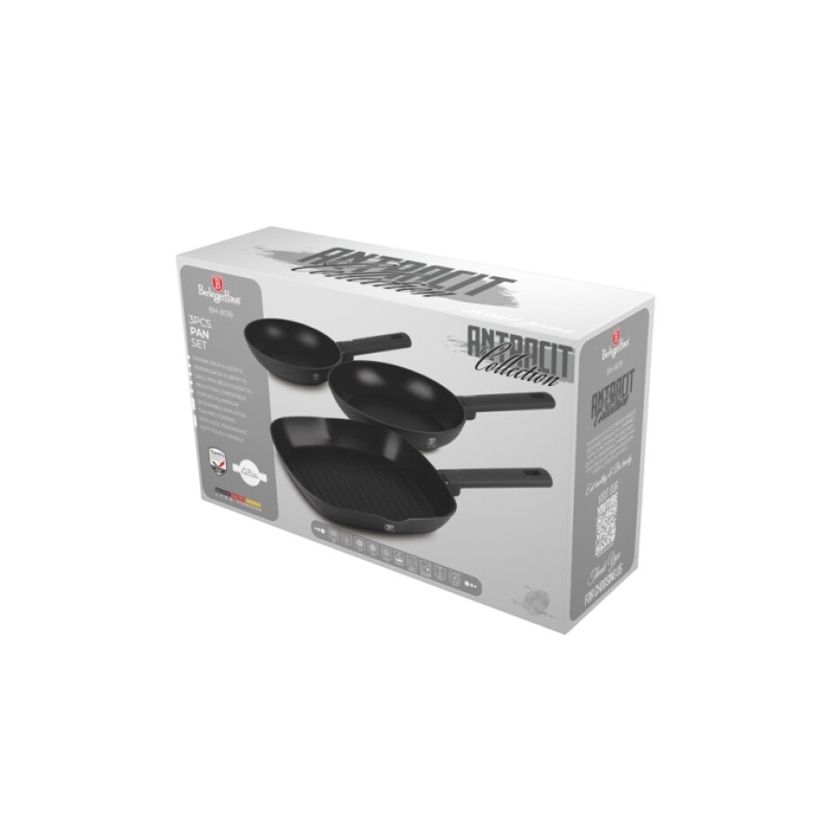BERLINGERHAUS Sada pánví s titanovým povrchem 3 ks Antracit Collection BH-8139 - main (1)