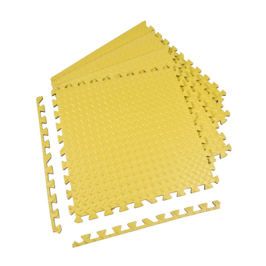 Puzzle podložka Sportago Easy-Lock 60x60x1,2 cm, 4 ks, žlutá - main (2)