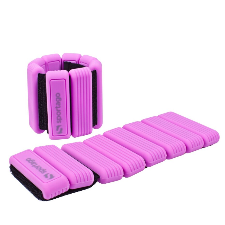 Sportago Fity Groove silikonové závaží na kotníky 2x0,5 kg, fialové - main (0)