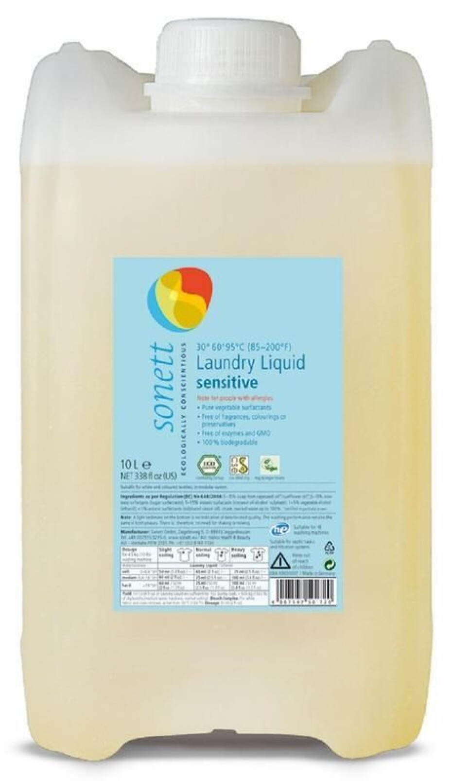 Sonett Prací gel Sensitive 10 L - main (0)