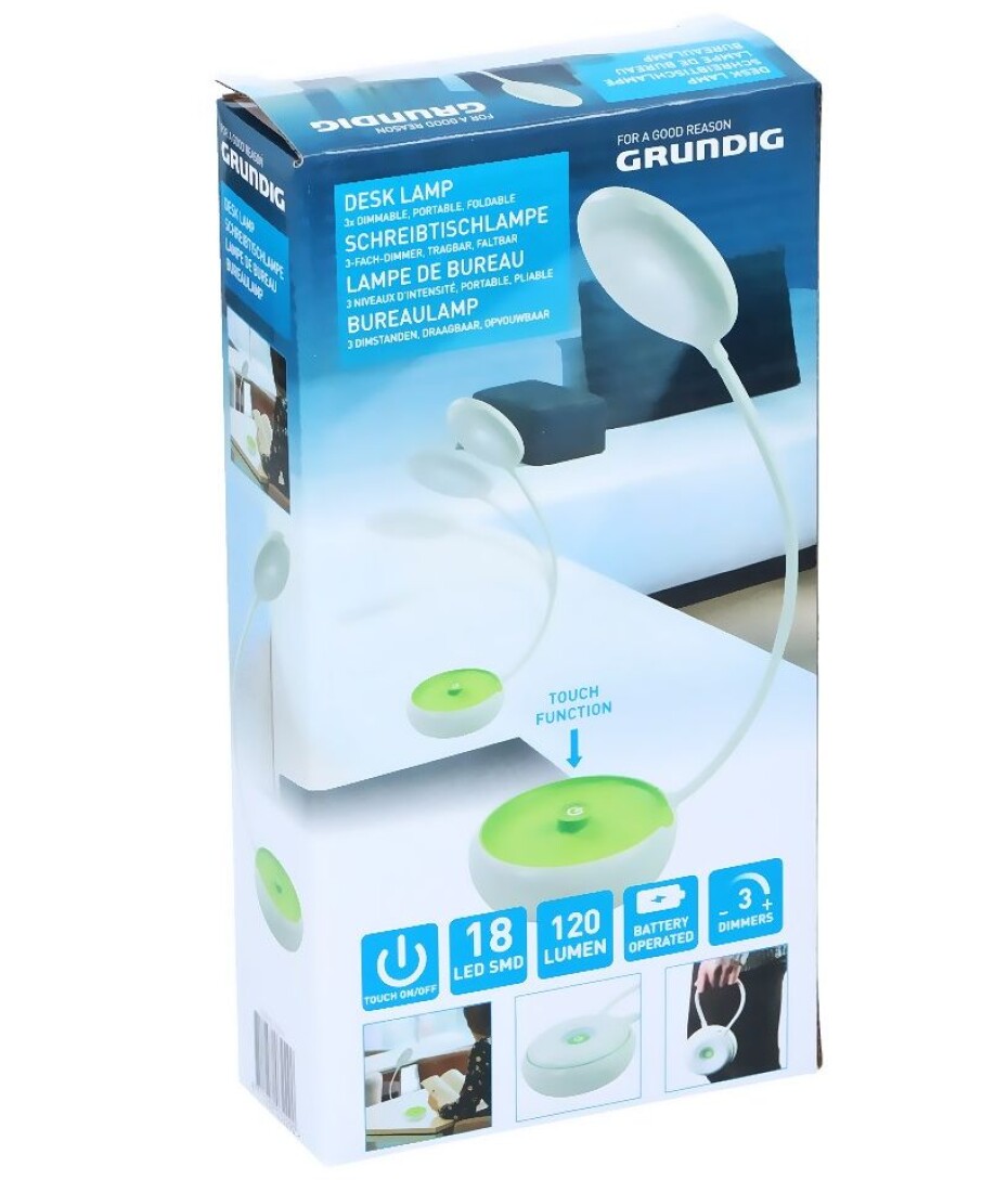 GRUNDIG Lampička na čtení přenosná zelená ED-203229zele - main (0)