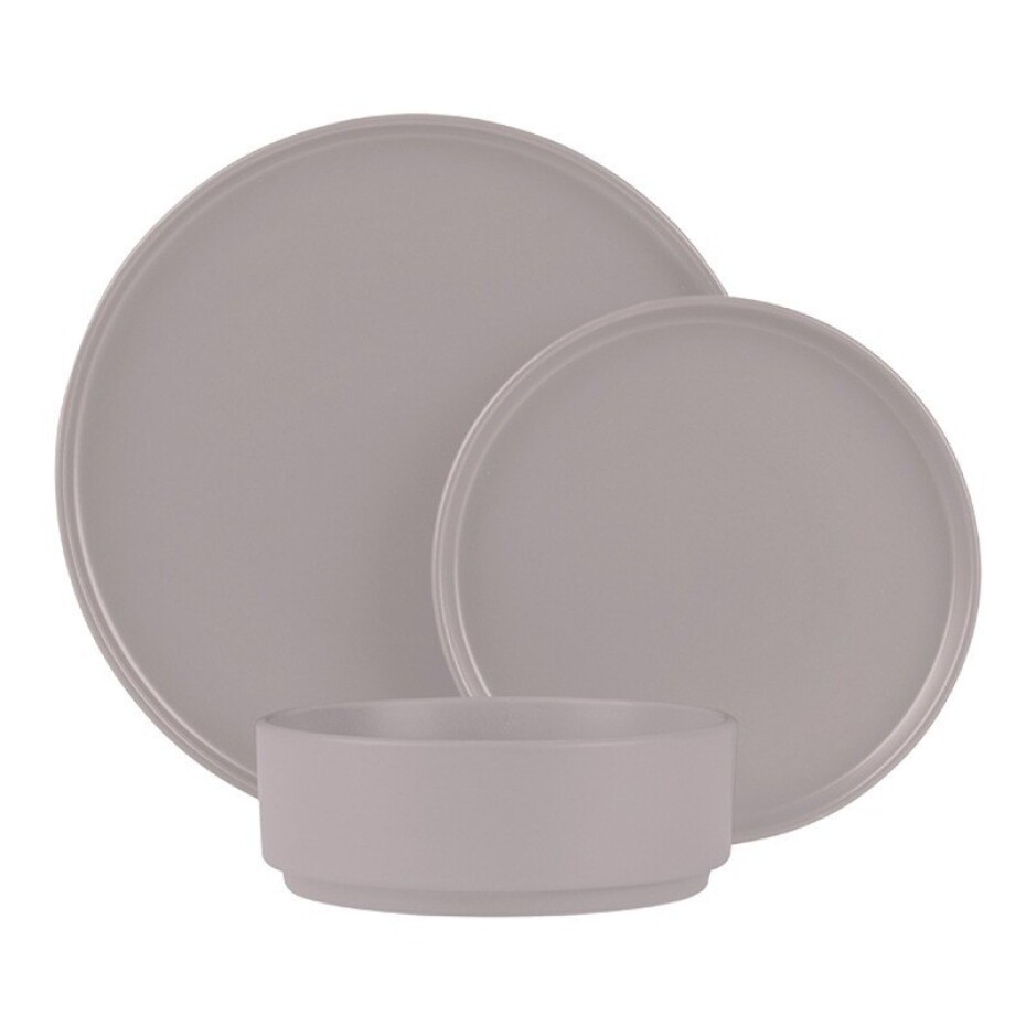 BERLINGERHAUS Jídelní sada talířů 18 ks Taupe Collection BH-10006 - main (0)