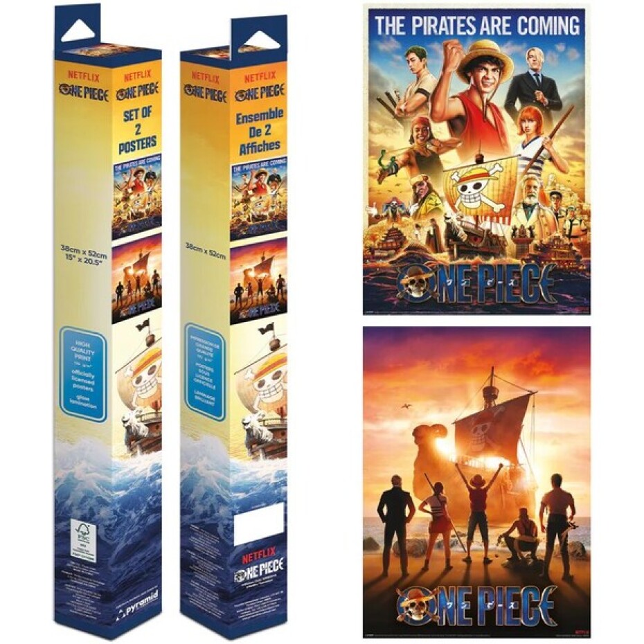 Set 2 plakátů One Piece - Live Action (52x38 cm) - main (0)