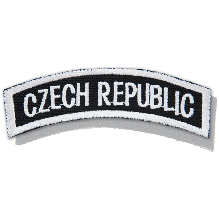 Nášivka: CZECH REPUBLIC [oblouková] [ssz] černá | bílá - main (0)