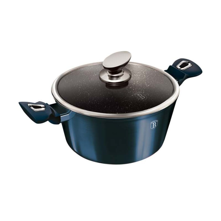 BERLINGERHAUS Kastrol s mramorovým povrchem a poklic 30 cm Metallic Line Aquamarine Edition BH-7148 - main (5)