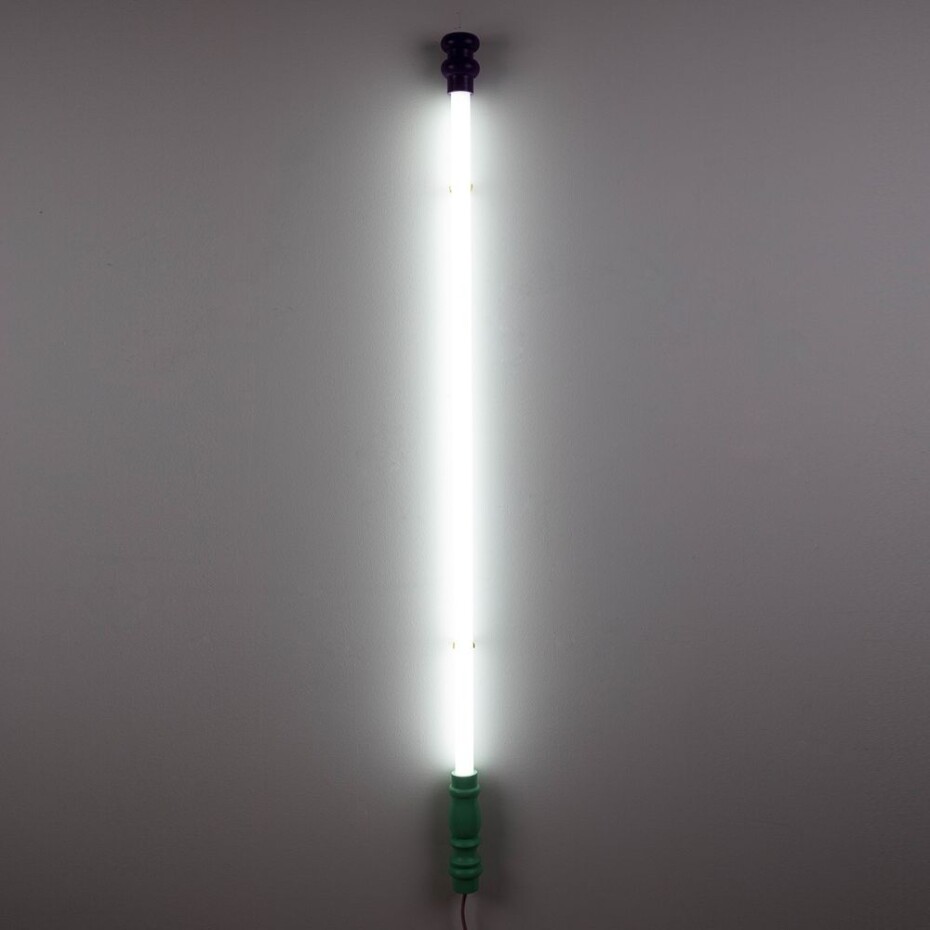 Nástěnné dekorační světlo SUPERLINEA 141,5 cm, bílá, dřevo / plast, Seletti - main (1)