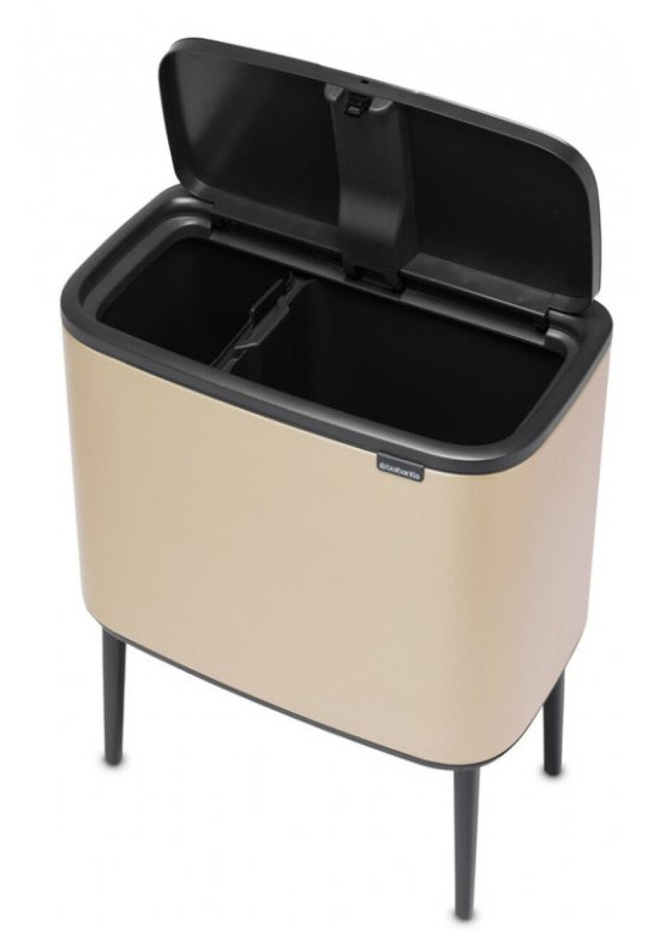 Dotykový odpadkový koš BO TOUCH BIN 11 + 23 l, champagne, Brabantia - main (1)