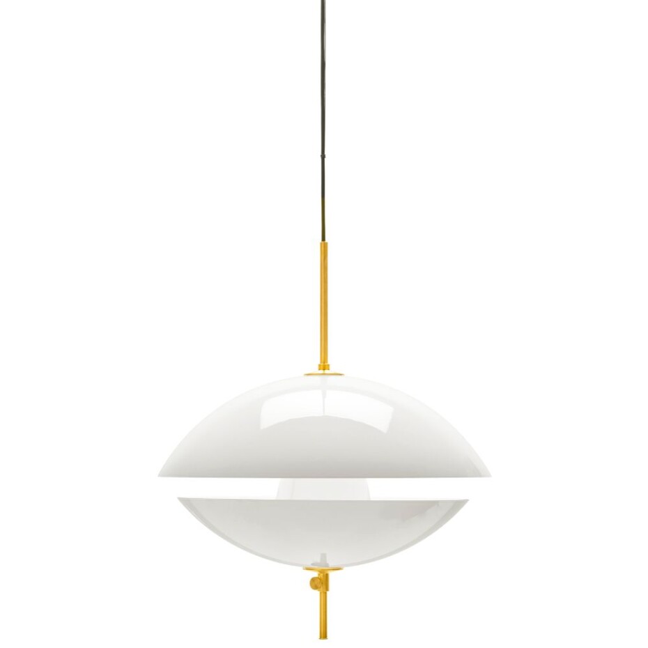 Závěsná lampa CLAM 44 cm, bílá / mosaz, Fritz Hansen - main (10)