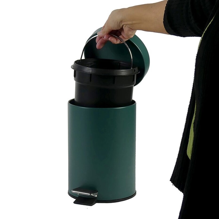 KELA Kosmetický koš MONACO kov zelená  3l KL-24295 - main (8)