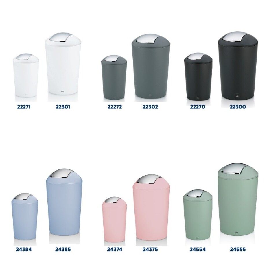 KELA Koš kosmetický s otočným víkem Marta 5 L plast nefrit zelená KL-24555 - main (6)