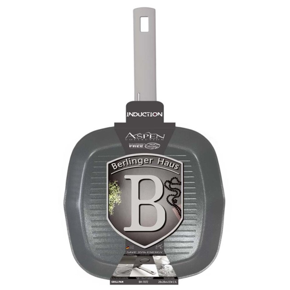 BERLINGERHAUS Pánev grilovací s titanovým nepřilnavým povrchem 28 cm Aspen Collection BH-7072 - main (1)
