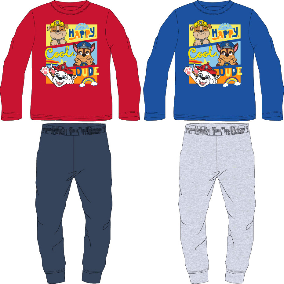 Paw Patrol - Tlapková patrola -Licence Chlapecké pyžamo - Paw Patrol 52041931, petrol/ šedé kalhoty Barva: Petrol, Velikost: 110 - main (0)