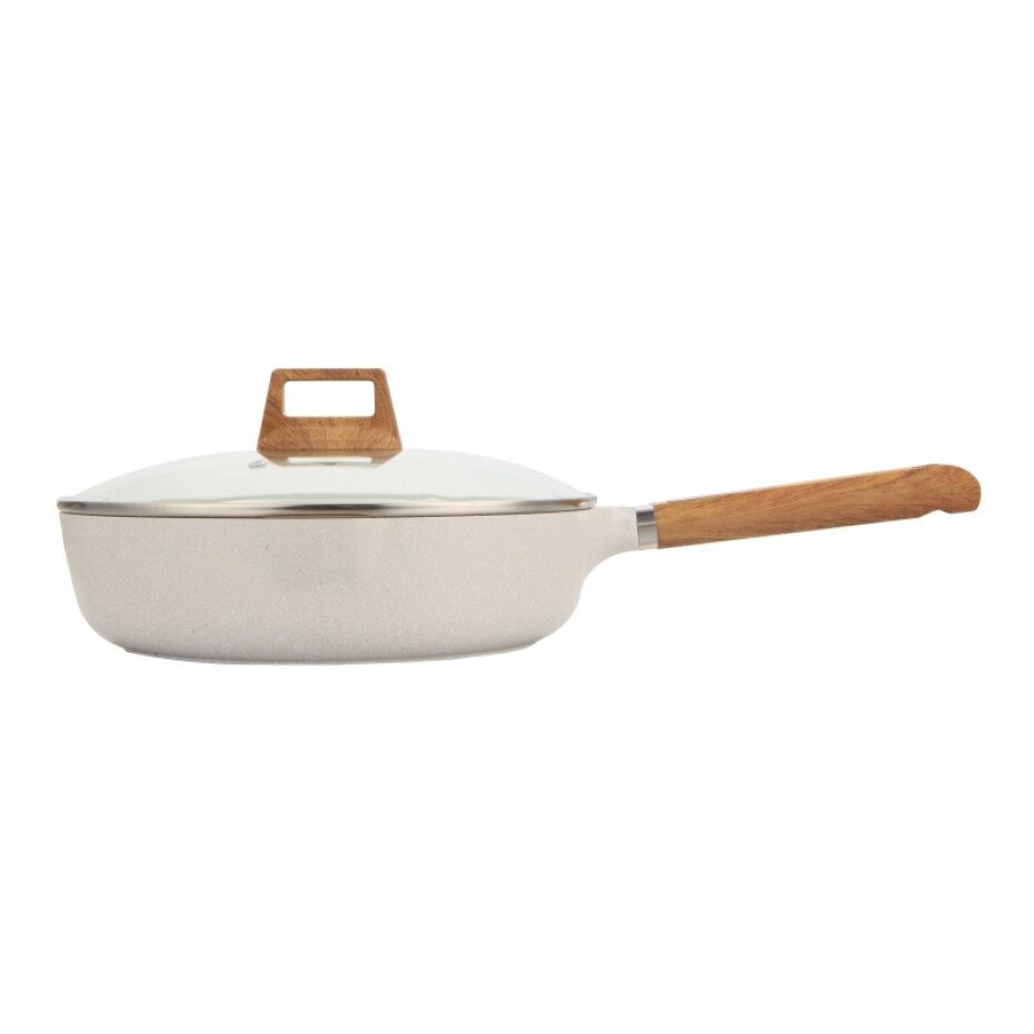 BERGNER Pánev hluboká s nepřilnavým povrchem a poklicí 28 cm Naturally BG-30640-CR - main (1)