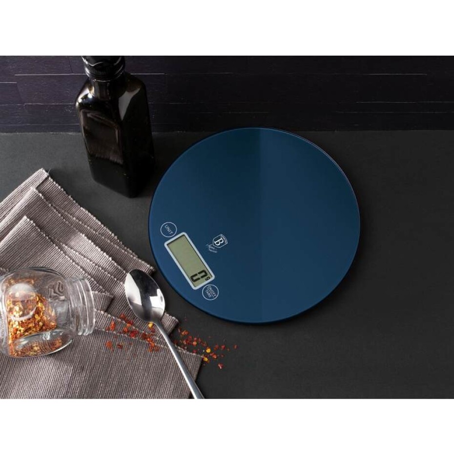 BERLINGERHAUS Váha kuchyňská digitální kulatá 5 kg Aquamarine Metallic Line BH-9427 - main (1)