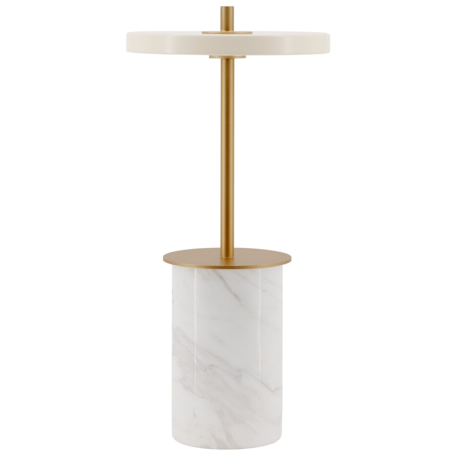 Přenosná stolní lampa ASTERIA MOVE 25 cm, bílá, mramor, Umage - main (0)