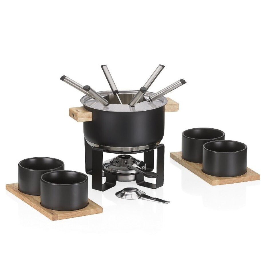KELA Fondue sada Gunten nerez černá 19,0cm 20,0cm 1,6l KL-10068 - main (0)