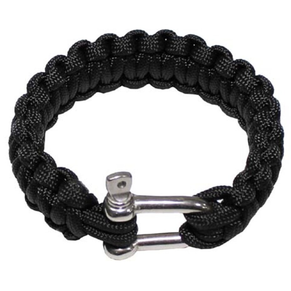 Náramek Paracord 2.3, kov. spona černý M - main (0)