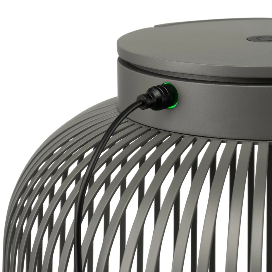Přenosná stolní lampa LITO M 30,5 cm, LED, granitově šedá, ocel, Blomus - main (3)
