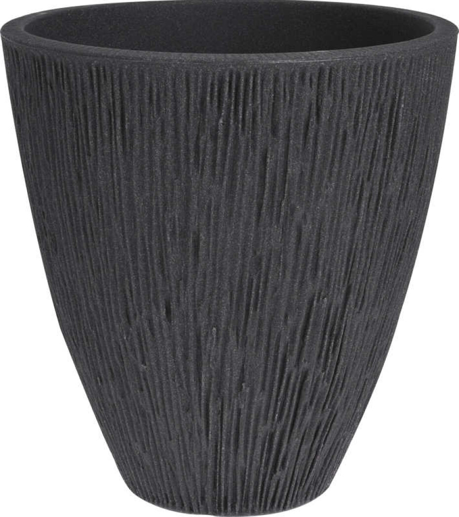PROGARDEN Květináč žebrovaný venkovní 40 cm antracit KO-Y54199060 - main (0)