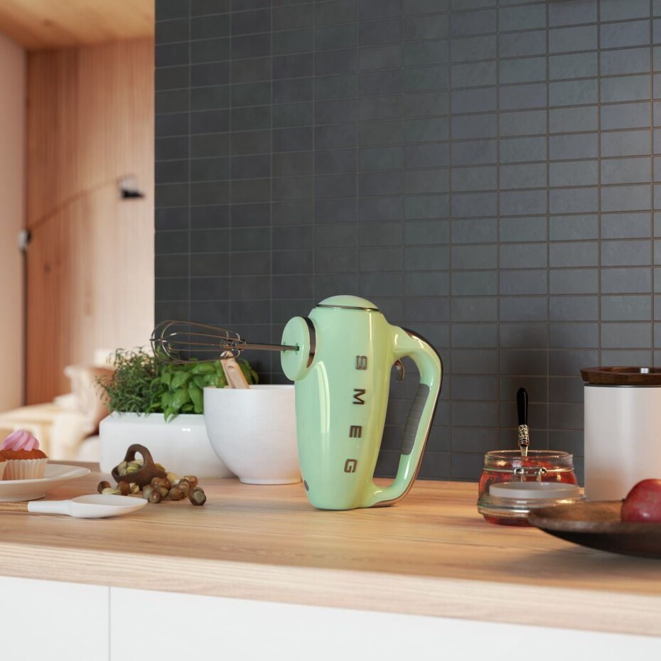 Ruční šlehač HMF01PGEU, pastelově zelená, SMEG - main (2)