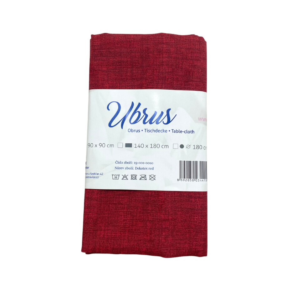 B.E.S. - Petrovice, s.r.o. Ubrus DEKOTEX - červený Rozměr: ⌀140 - main (1)