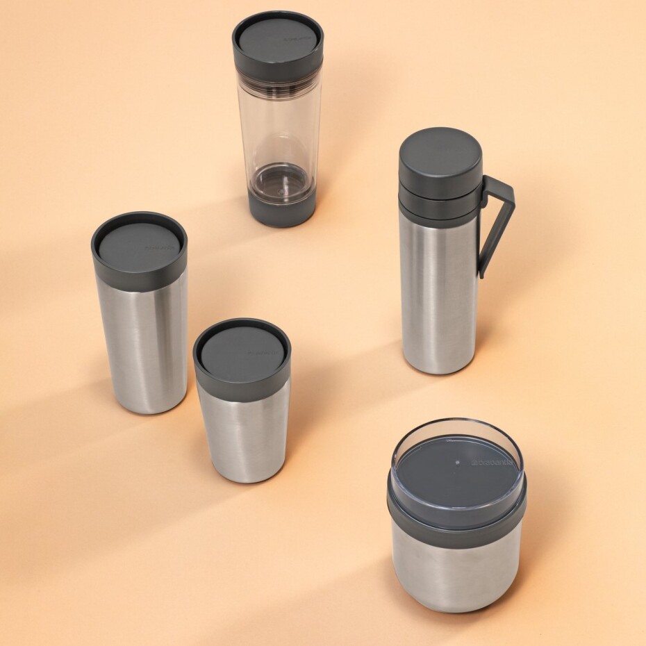 Termohrnek MAKE & TAKE 200 ml, tmavě šedá, ocel, Brabantia - main (6)