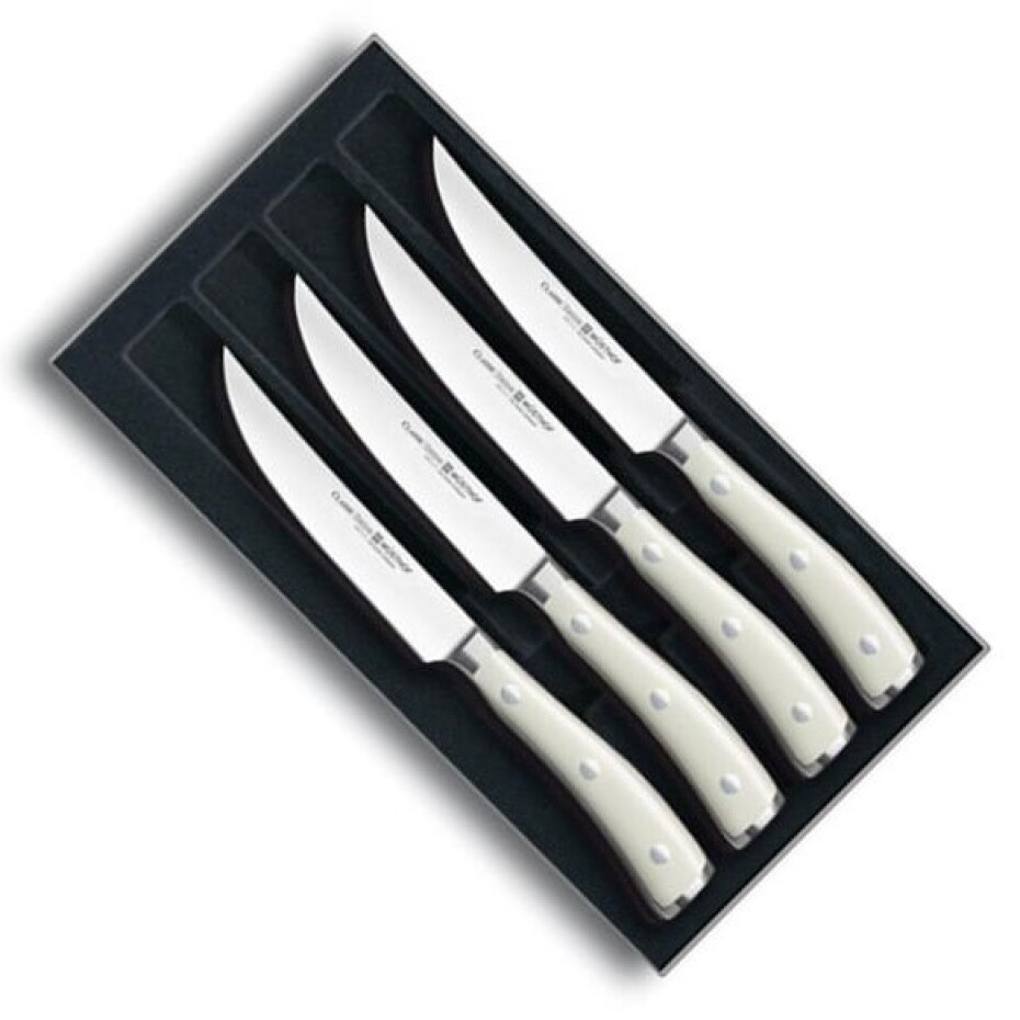 Steakový nůž CLASSIC IKON CREME, sada 4 ks, WÜSTHOF - main (1)