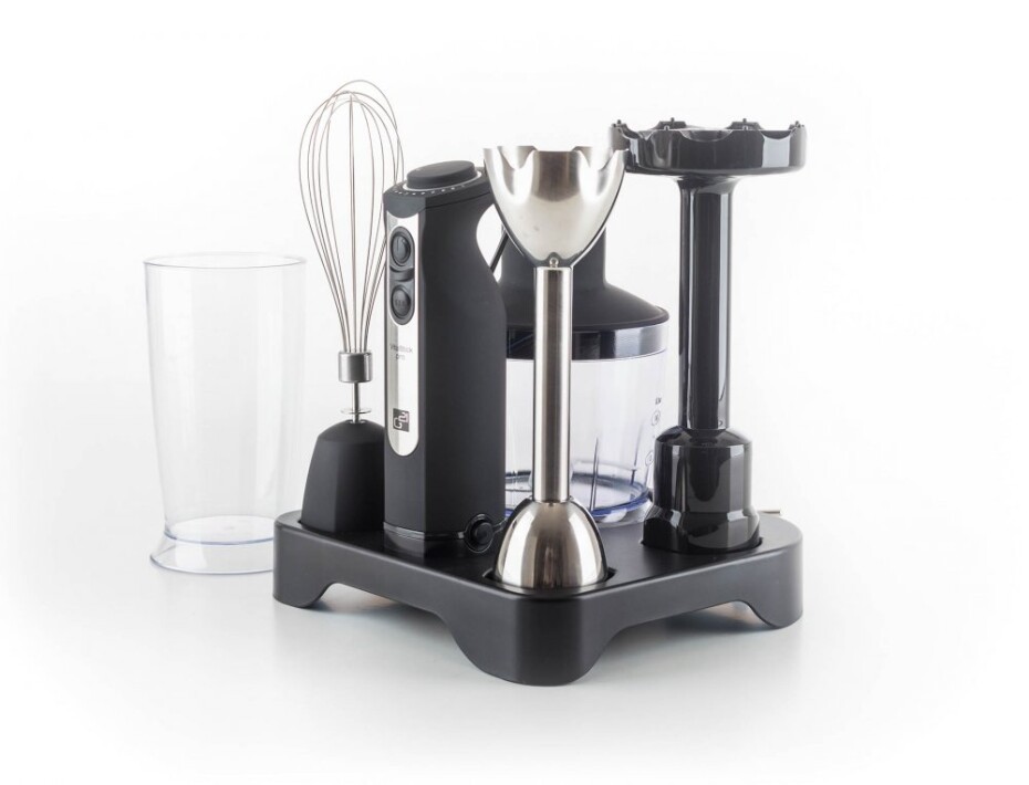 G21 Set G21 mixér VitalStick Pro 1000 W s Food Processorem, Black G21-600862 - main (1)